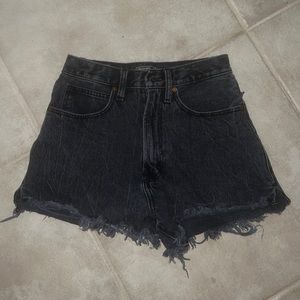 Abercrombie Natural Rise Black Shorts